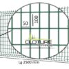 Grillage / Panneau Rigide Brico - LG 2m50 - 100x55 - fil 4 mm