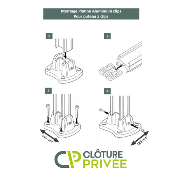 Platine Alu Easyclip