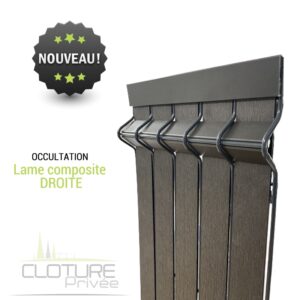 Brise-vue/Lames en COMPOSITE DROITE
