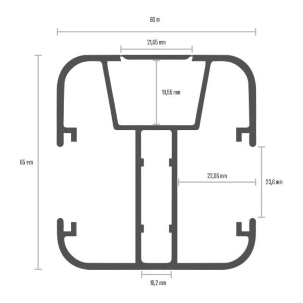 Poteau aluminium ELYTE