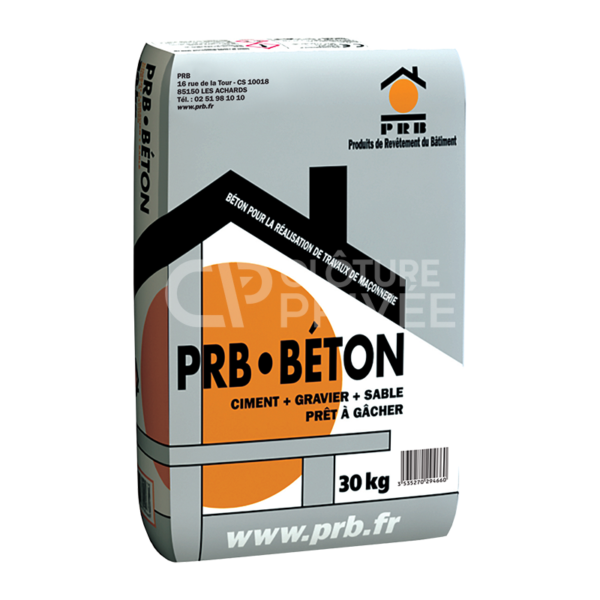 Sac béton prêt à gacher