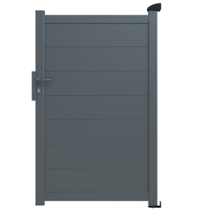 Portillon aluminium plein anthracite HT 1m80