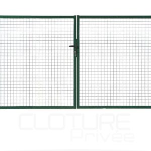 Portail classic grillagé