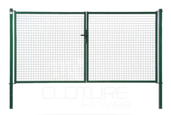 Portail classic grillagé
