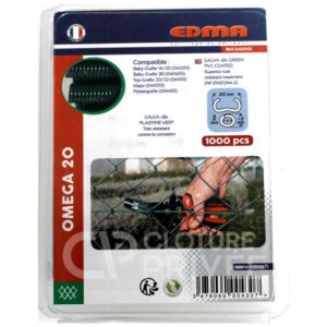 Agrafe verte Omega 20