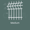Grillage / Panneau Rigide Medium - LG 2m50 - 200x55 - fil 4/5 mm -