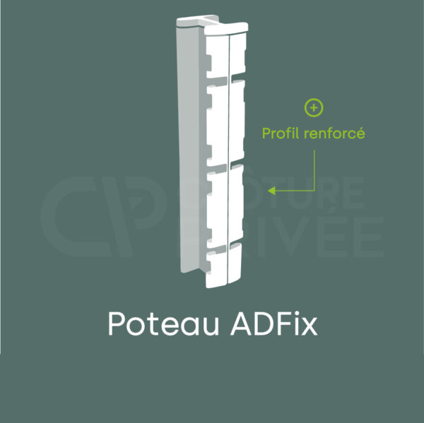 Poteau à encoches Adfix